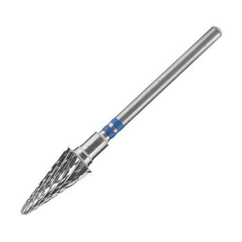 Blauer Hartmetall-Kegelfräser für Linkshänder Staleks Pro Expert 6/14 mm
