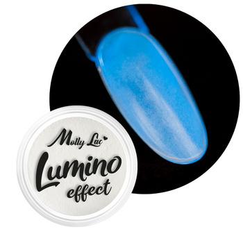 Im Dunkeln leuchtender Nagelstaub MollyLac Lumino Effect Nr. 3