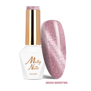 LED/UV-Hybridlack „Cat Eye Womanity“ Nr. 441 „Lipstick“ von Molly Nails, HEMA/Di-HEMA-frei, 8 g