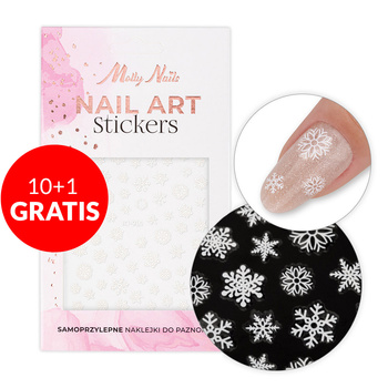 10 + 1 gratis: Selbstklebende Weihnachts-Nagelaufkleber von MollyNails JO-910
