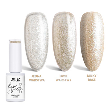 LED/UV-Gel-Nagellack AlleLac x Rosie Beauty Gold, HEMA/Di-HEMA-frei, 6 g