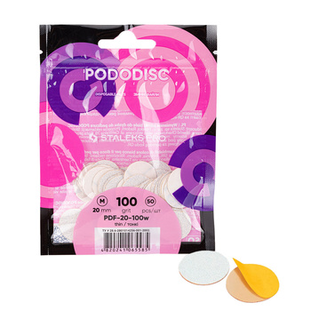 Schleifscheiben, austauschbare Scheiben, Körnung 100, für PODODISC Staleks Expert, Größe M, 20 mm, 50 Stück