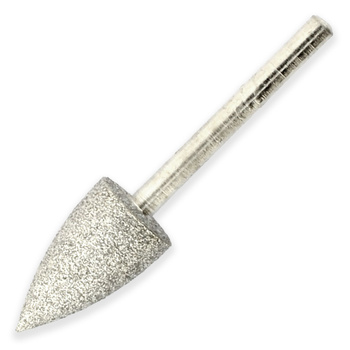 Diamantfräser D-5 – breite Kuppel – silberfarben