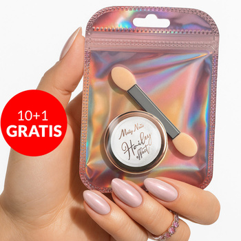 10 + 1 gratis: Hailey-Effect-Nagelpulver von Molly Nails mit Handpuppe, 1 g