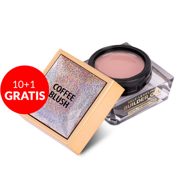 10+1 gratis Selbstnivellierendes Builder-Gel, hart, mitteldick, Molly Nails Coffee Blush, HEMA/Di-HEMA-frei, 50 g