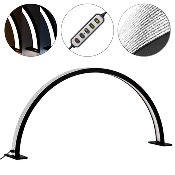 35-W-LED-Kosmetiklampe, schattenfrei, schwarz, mit Strasssteinen, Größe L, HQ-75X