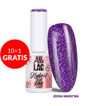 10 + 1 gratis LED/UV-Gel-Nagellack Purples Cosmic Violet AlleLac HEMA/Di-HEMA-frei 6 g