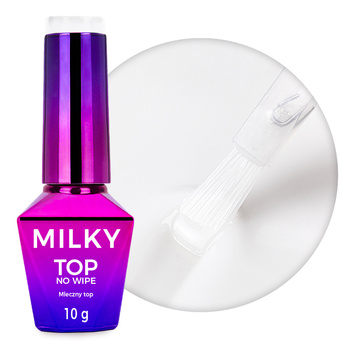 Top Milky MollyNails – milchfarben, No-Wipe, ohne Abwaschen, Cream White, HEMA/Di-HEMA-frei, 10 g