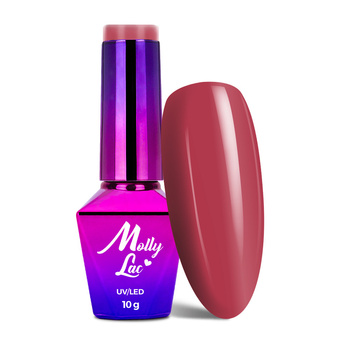 Hybridlack MollyLac Hearts &amp; Kisses Dark Raspberry 10 g Nr. 193