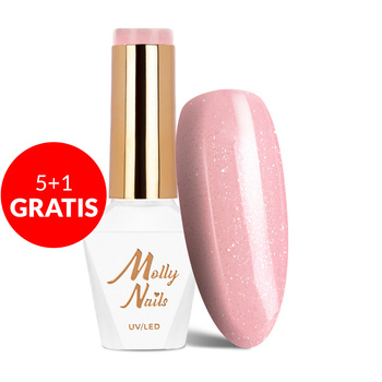 5 + 1 gratuit Vernis hybride LED/UV Gel Polish Cherie n° 428 Madame French Molly Nails sans HEMA/Di-HEMA 8 g