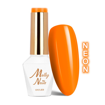 Molly Nails Neons Juicy Orange HEMA/Di-HEMA Free Hybrid Nail Polish 8g No. 72