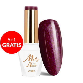 5+1 gratis Molly Nails Hybridlack I'm Nudelover Lipgloss HEMA/Di-HEMA-frei 8 g Nr. 527
