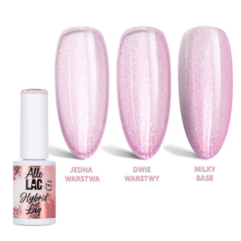 LED/UV-Gel-Nagellack „Pinks Blush Glitter“ von AlleLac, HEMA/Di-HEMA-frei, 6 g