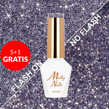 5+1 gratis Molly Nails Hybridlack „Flashing Lights Instant Crush“ HEMA/Di-HEMA-frei 8 g Nr. 568