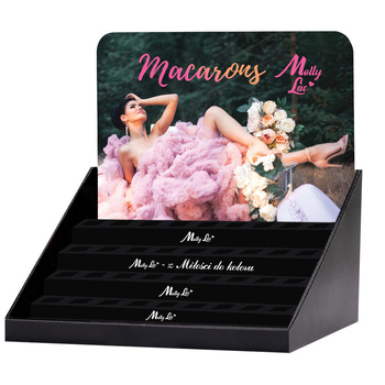 Display stand for 45 MollyLac Macarons hybrid nail polishes, 10 ml - empty