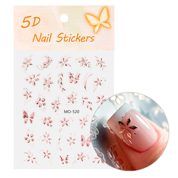 5D Self-Adhesive Flower Nail Stickers MO-520