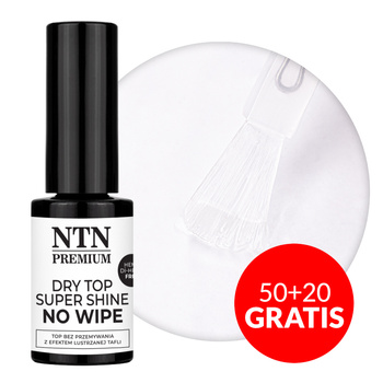 50 + 20 gratuits DRY TOP SUPER SHINE top sans essuyage NTN Premium HEMA/Di-HEMA Free Clear 5 g