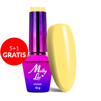 5 + 1 gratuit Vernis hybride MollyLac Pin-up Girl Liberty 10 g n° 373