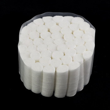 Separators - cotton rollers for pedicure, 50 pcs MollyLac (length 38 mm, diameter 10 mm)