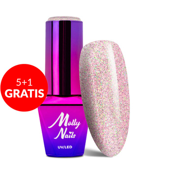 5+1 gratis Molly Nails Shocking Shine Oh Well Free Hybrid-Nagellack 8 g Nr. 680