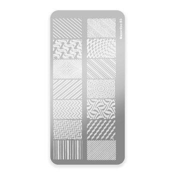 Stempelplatte mit Mezerdoo-Motiven B3