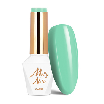 Molly Nails Green Party Total Mint HEMA/Di-HEMA Free Hybrid Nail Polish 8g No. 82