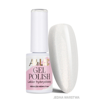 Esmalte híbrido LED/UV Gel Polish Whites Glitter Glow AlleLac sin HEMA ni Di-HEMA, 6 g