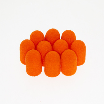 Cappucci per pedicure 7 mm grana 180 100 pezzi Fabric Podo AlleMed Arancione Orange