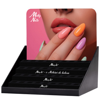 Display stand for 45 Molly Nails hybrid nail polishes, 8 g – empty