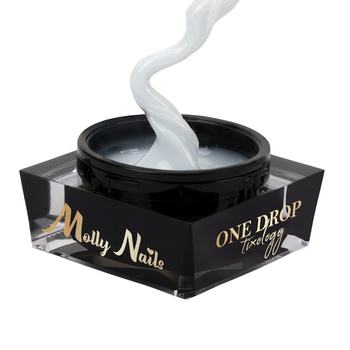 Molly Nails One Drop Tixology Silky White 15g thixotropic builder gel
