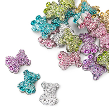 Décorations pour ongles « oursons » 3D Molly Nails, assortiment de couleurs, 20 pièces