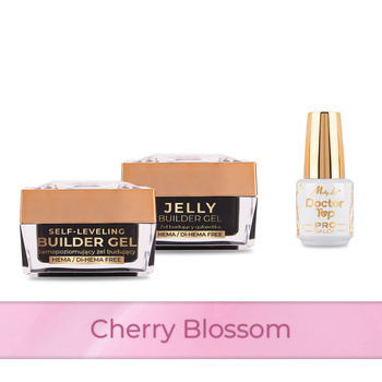 Molly Nails PRO MATCH SYSTEM 2+1 Cherry Blossom 2 builder gels + Doctor Top 15g