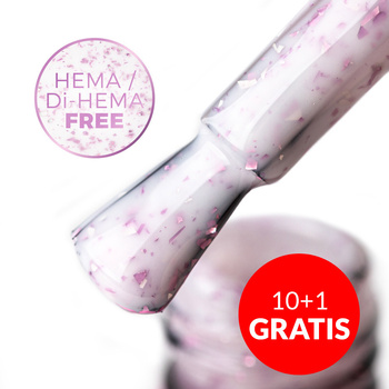 10+1 free Flakes Rubber Base Milk&amp;Purple; MollyLac HEMA Free 10 g