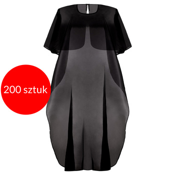 200 Stück Friseurumhang, schwarz, 100 x 140 cm