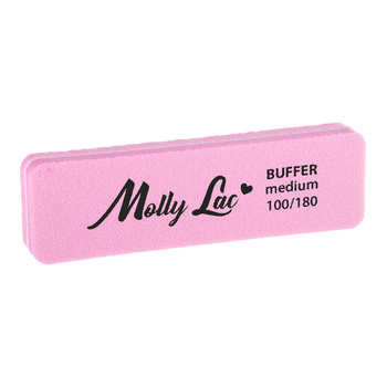 Disque de polissage double face Buffer mini large Medium 100/180 rose MollyLac, lot de 5