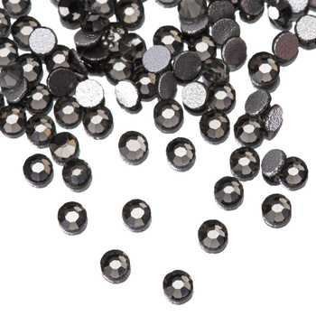 SS3 Black Diamond glass nail rhinestones, approx. 50 pcs.