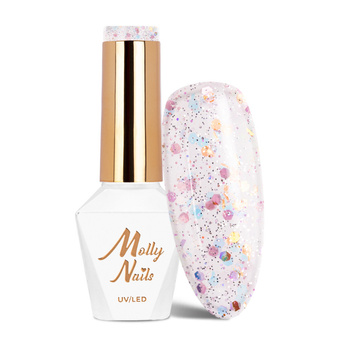 Molly Nails Hybridlack Crushed Diamonds Highlights, HEMA/Di-HEMA-frei, 8 g, Nr. 530