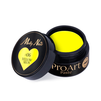 Pasta decorativa ProArt Paste Molly Nails Giallo Neon senza HEMA/Di-HEMA 5 g n. 6
