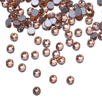 SS5 Light Peach glass nail rhinestones, approx. 50 pcs.