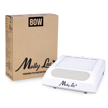 MollyNails 80W cassette dust collector, 1 fan, White 858-8