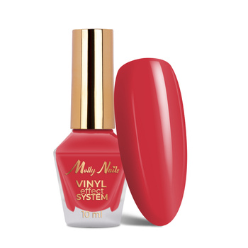 STEP 2 Classic Nail Polish: Color Lacquer Vinyl Effect System by MollyNails, Coral, 10 ml