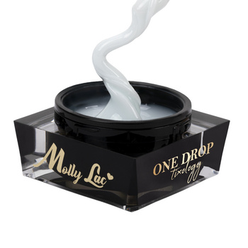 Gel modellante con proprietà tissotropiche MollyLac One Drop Tixology Silky White 5 g