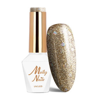 Molly Nails Queens Of Life Perfect Gold HEMA/Di-HEMA Free Hybrid Nail Polish 8g No. 32