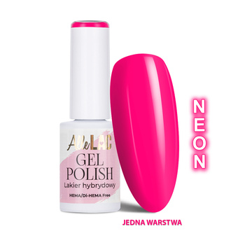LED/UV-Gel-Nagellack Pinks PI12 Neon AlleLac, frei von HEMA/Di-HEMA, 6 g