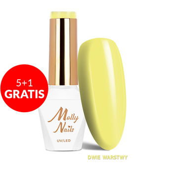 5+1 gratis Smalto ibrido Molly Nails Cocktails &amp; Drinks Mojito Sunrise HEMA/Di-HEMA Free 8 g n. 11