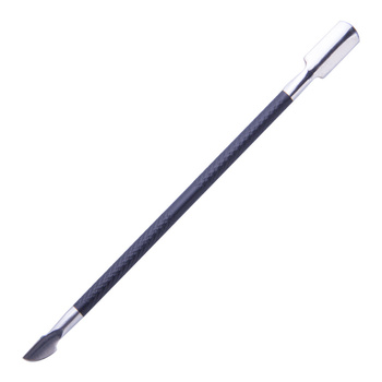 Scalpello professionale a doppia punta per manicure e pedicure, nero