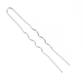 Horquillas para el pelo plateadas de 6,5 cm, 20 unidades