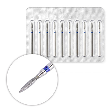 Set of 10 Medium-Sized Narrow Teardrop Diamond Cutters