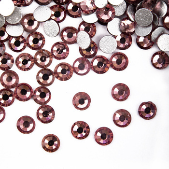 SS10 Light Amethyst glass nail rhinestones, approx. 50 pcs.
