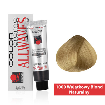 Allwaves Cream Color Hair Dye, Unique Unique Unique Natural Blonde 1000, 100 ml